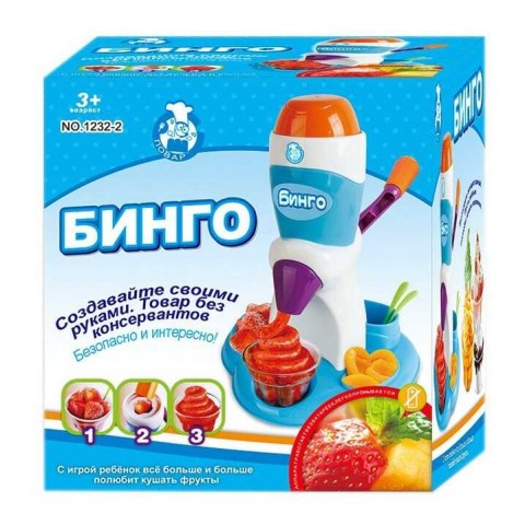 Морожениця 1232-2 (12/2) пакування рос мовою, стаканчики та ложки, в коробці