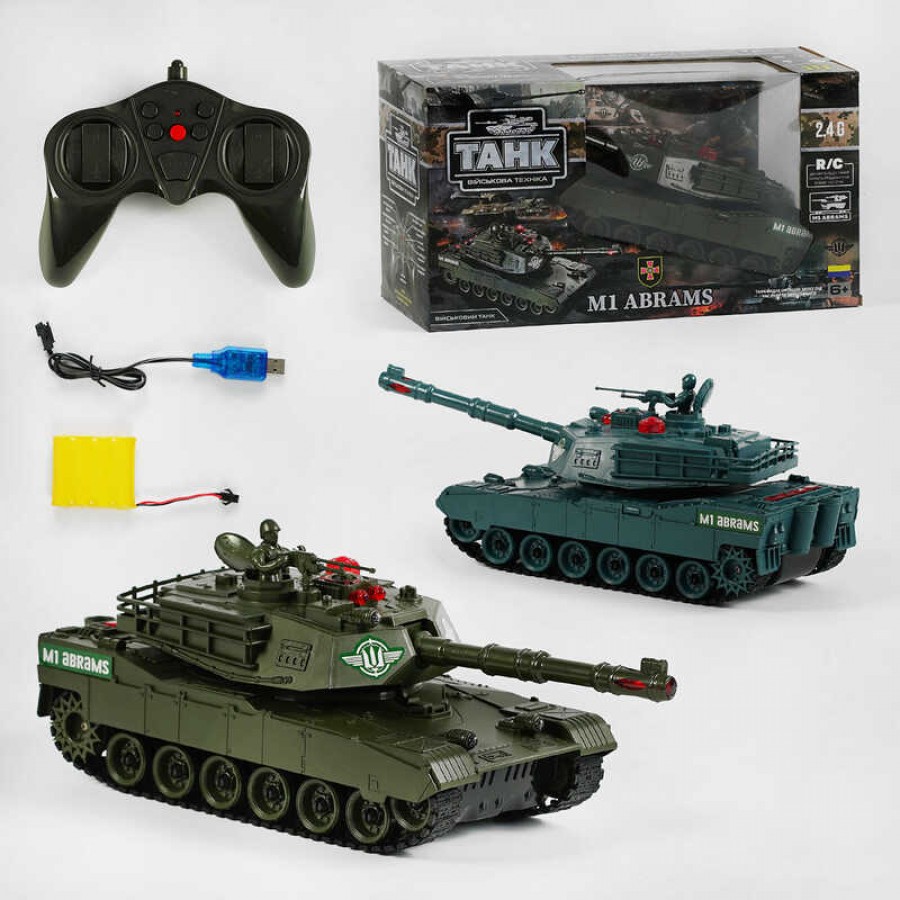 Танк “M1 Abrams” на радіокеруванні 41963 (18) 2 кольори, 