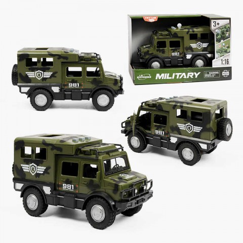 Машина WY 981 A (24) інерція, підсвічування, звуки, на батарейках, маштаб 1:16, довжина 23 см, в коробці