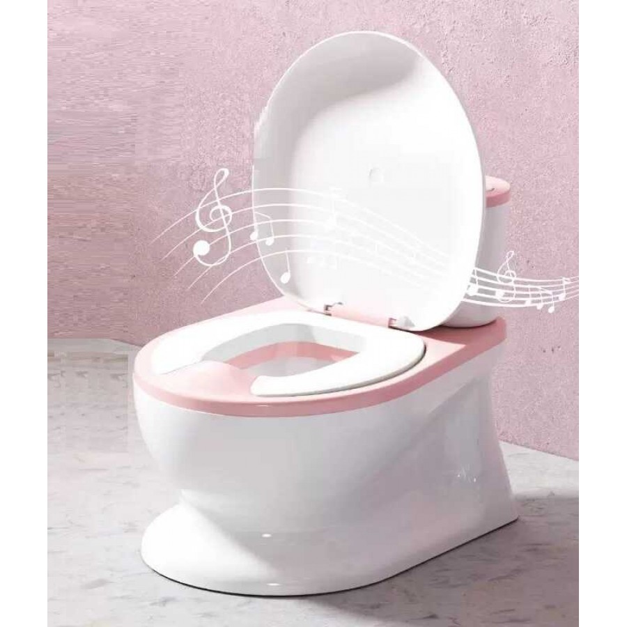 гр Горщик дитячий Bimbo 9211-36 (1) розмір: 30х26,5х41,5 см, колір Рожевий, озвучування, м`яке сидіння, в коробці